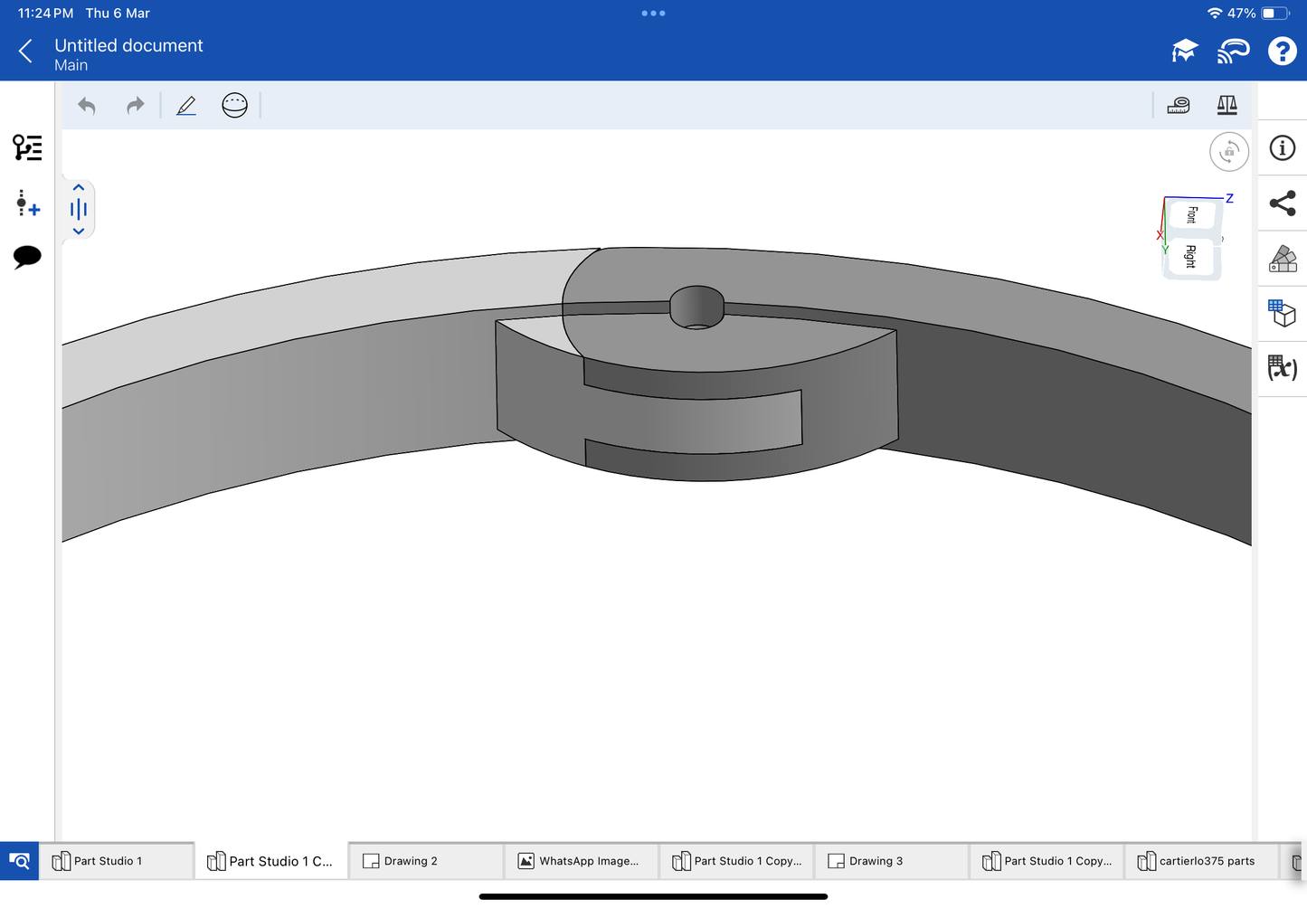 Cartier love bracelet narrow CAD file 3DM file