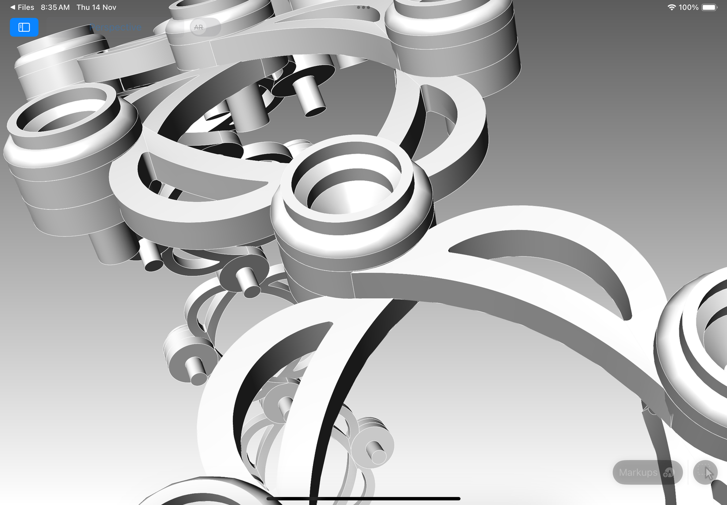 Ring into bangle CAD file 3DM file STL file
