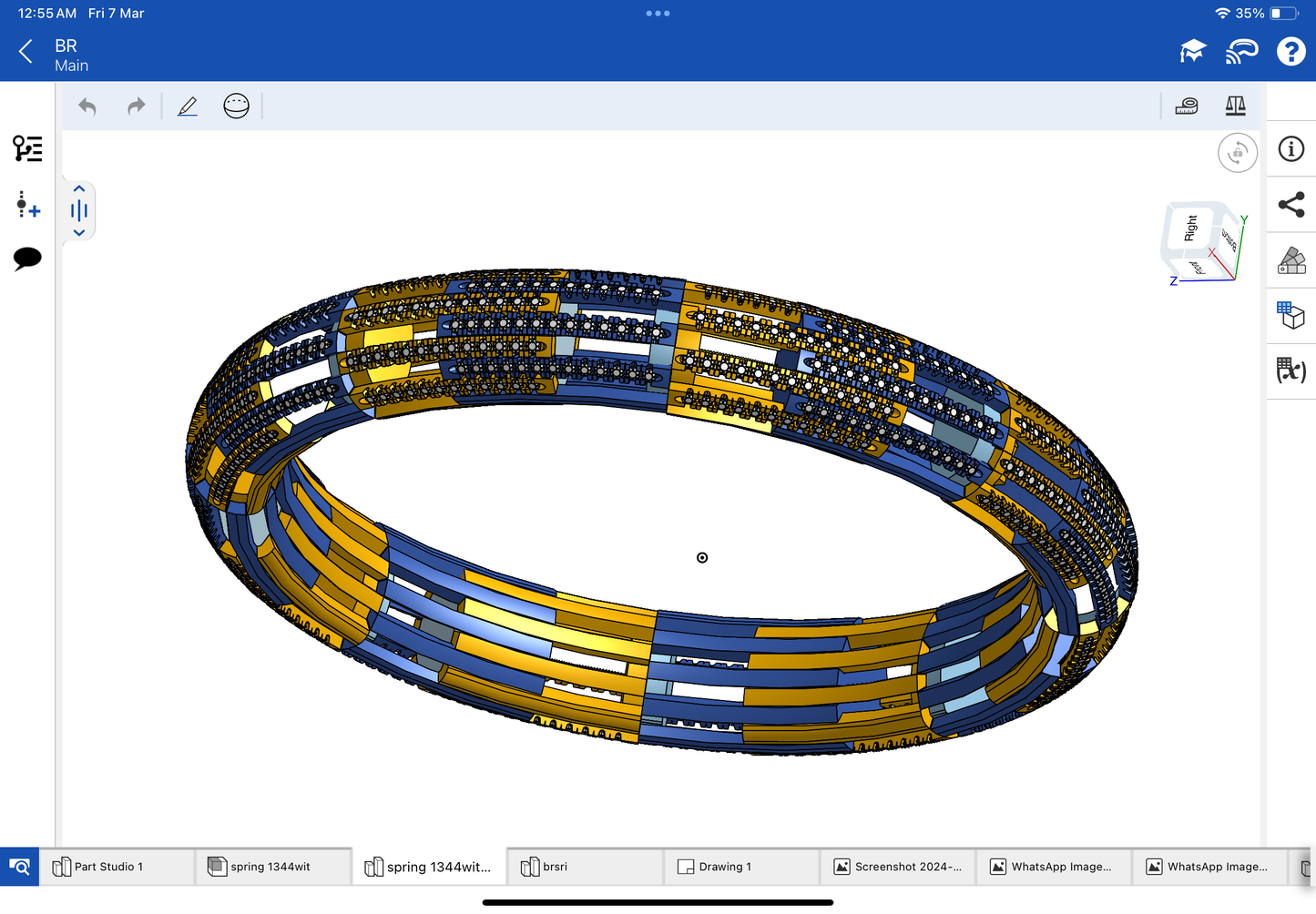 Stretchable bracelet CAD file 3DM file