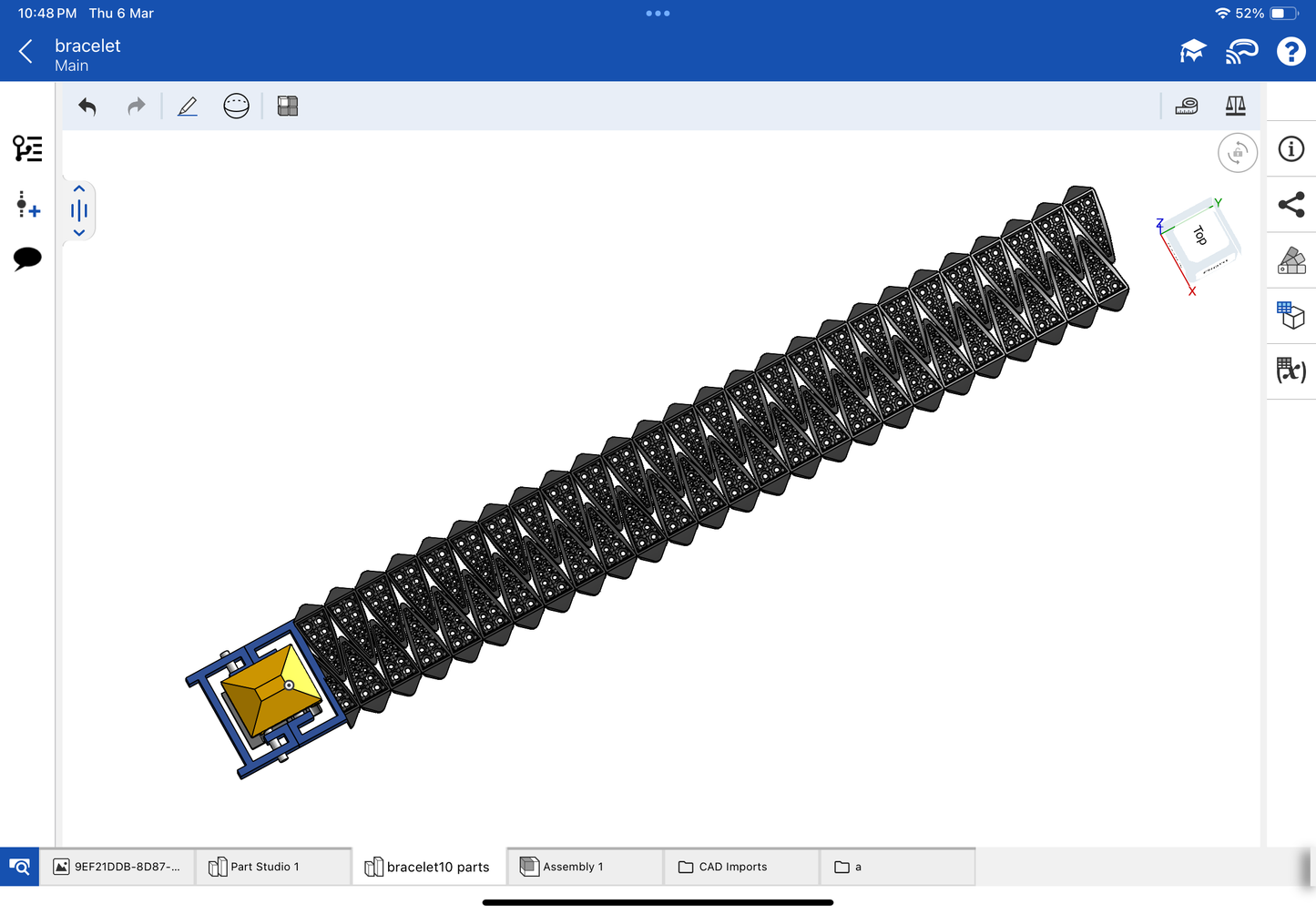 Italian bracelet CAD file 3DM file