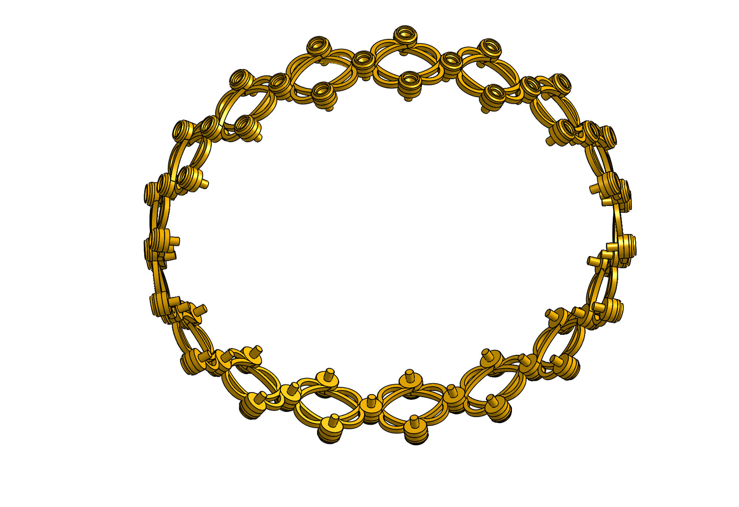 Ring into bangle CAD file 3DM file STL file
