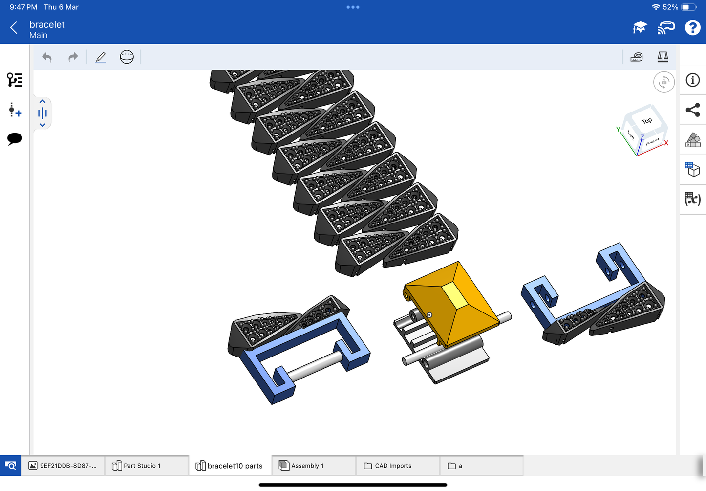 Italian bracelet CAD file 3DM file