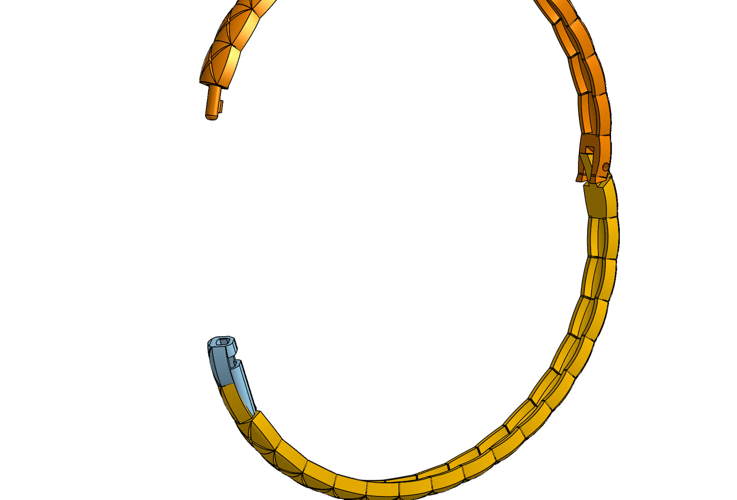 Chanel coco crush bracelet CAD file 3DM file