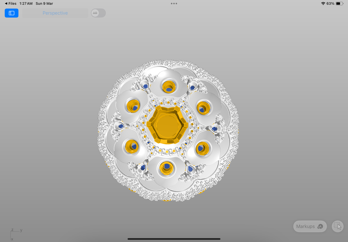 Six stone colour changing mechanism ring CAD file 3DM file STL file