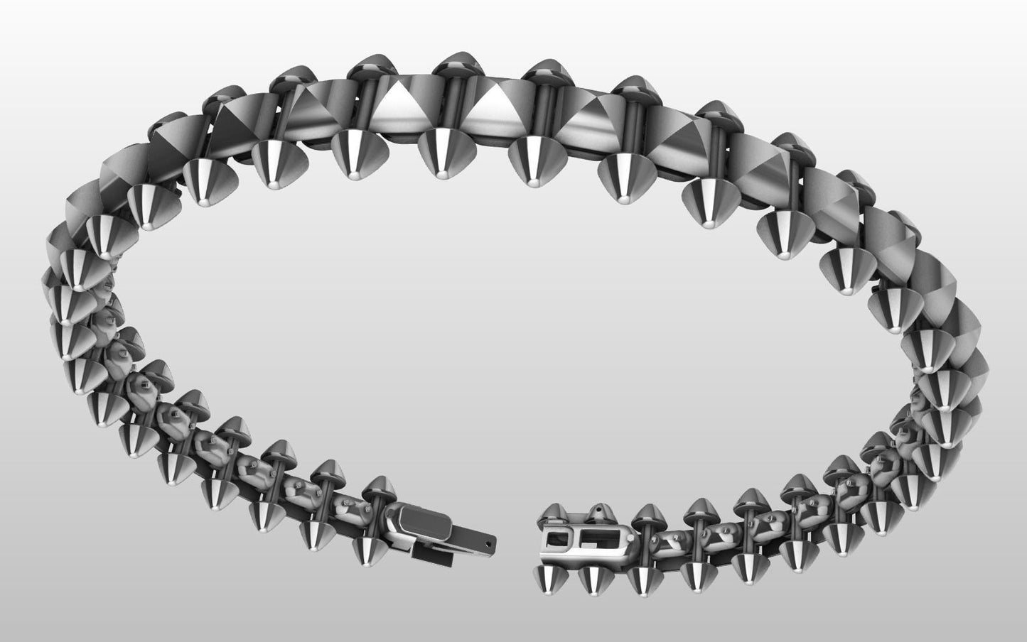 Cartier clash de flexible bracelet CAD file 3DM file