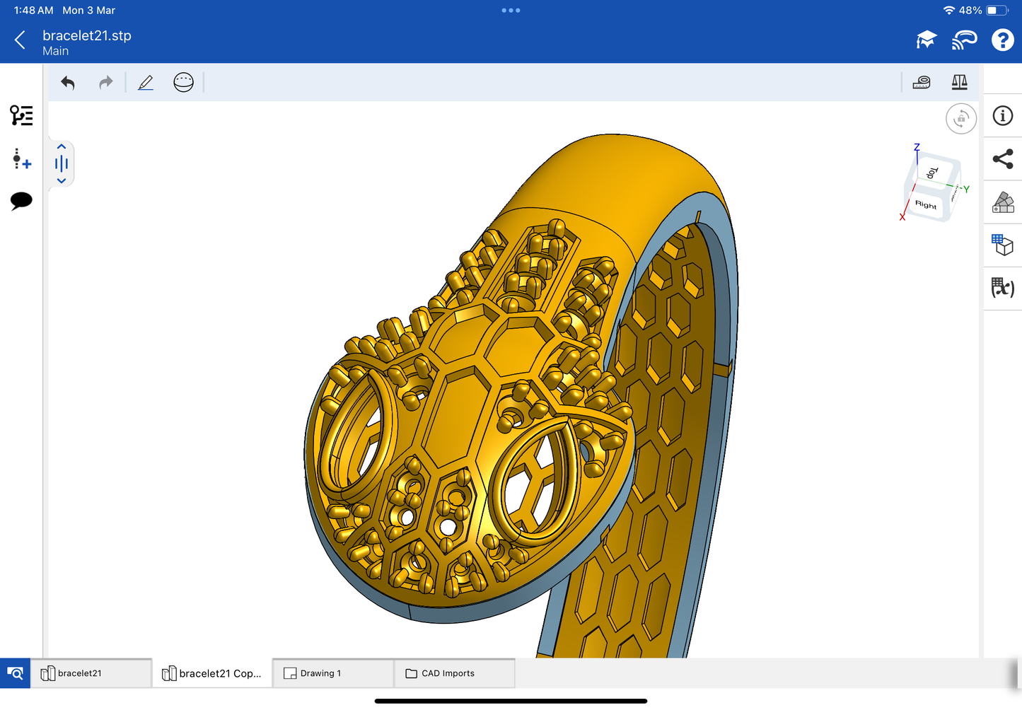 Bulgari serpenti bracelet CAD file 3DM file