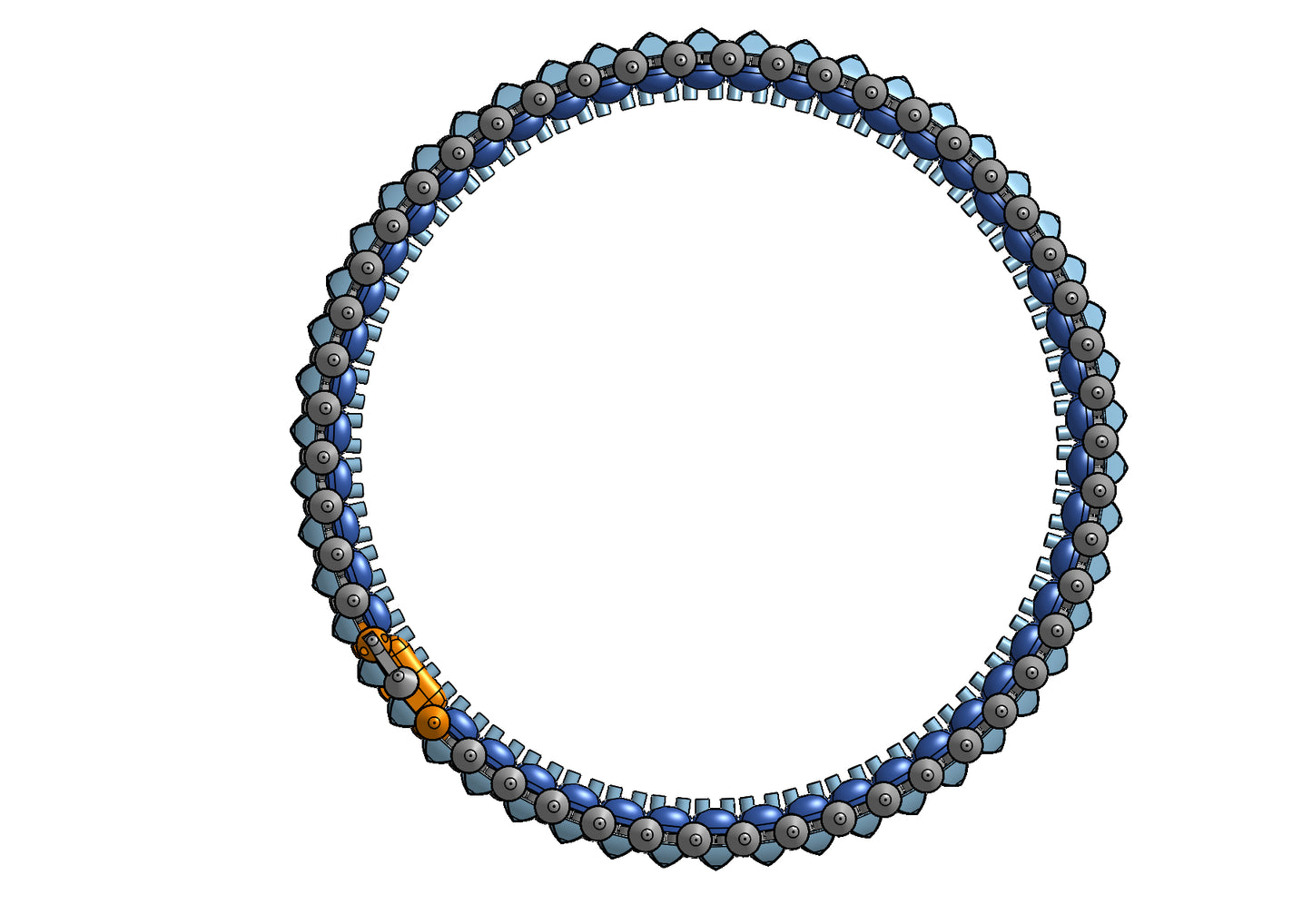 Cartier clash de flexible bracelet CAD file 3DM file
