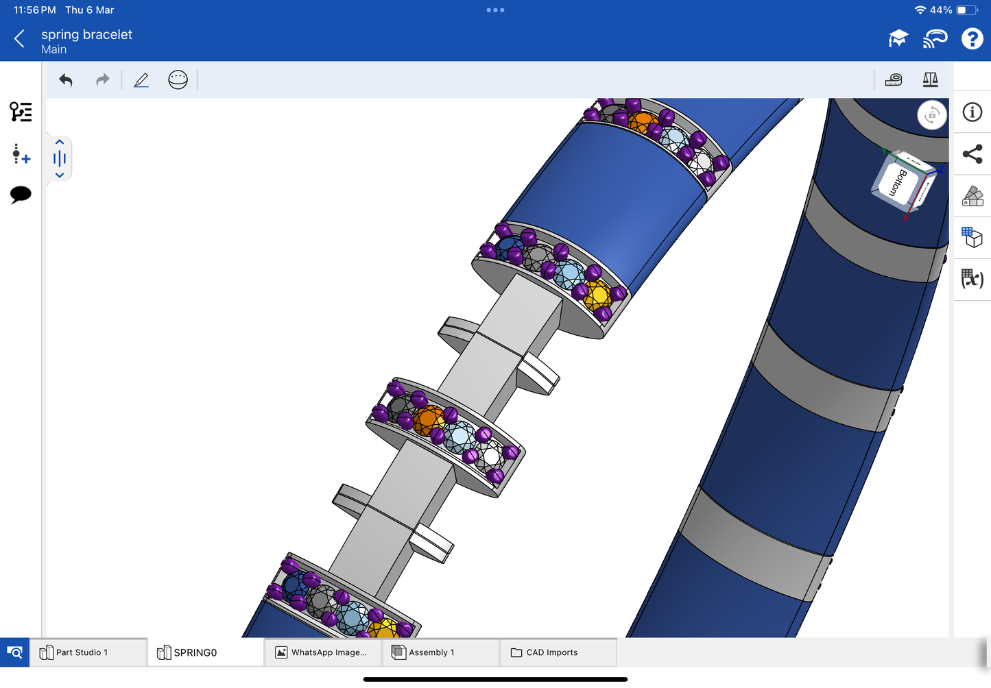 Star mounting jewellery, stretchable bracelet, CAD file, 3DM file