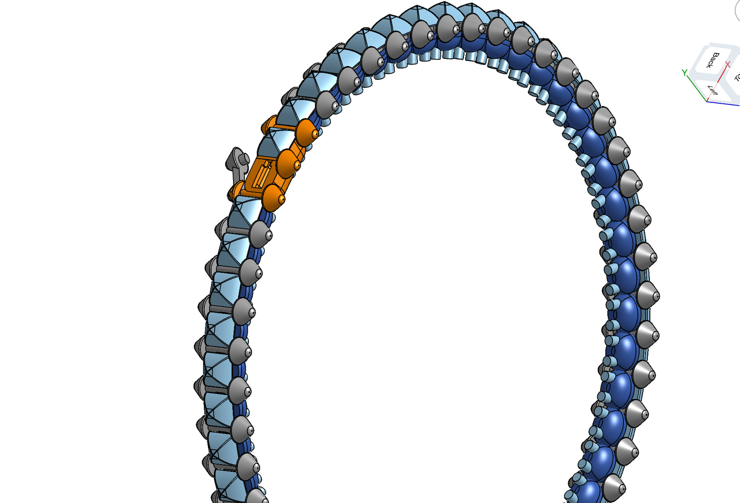 Cartier clash de flexible bracelet CAD file 3DM file
