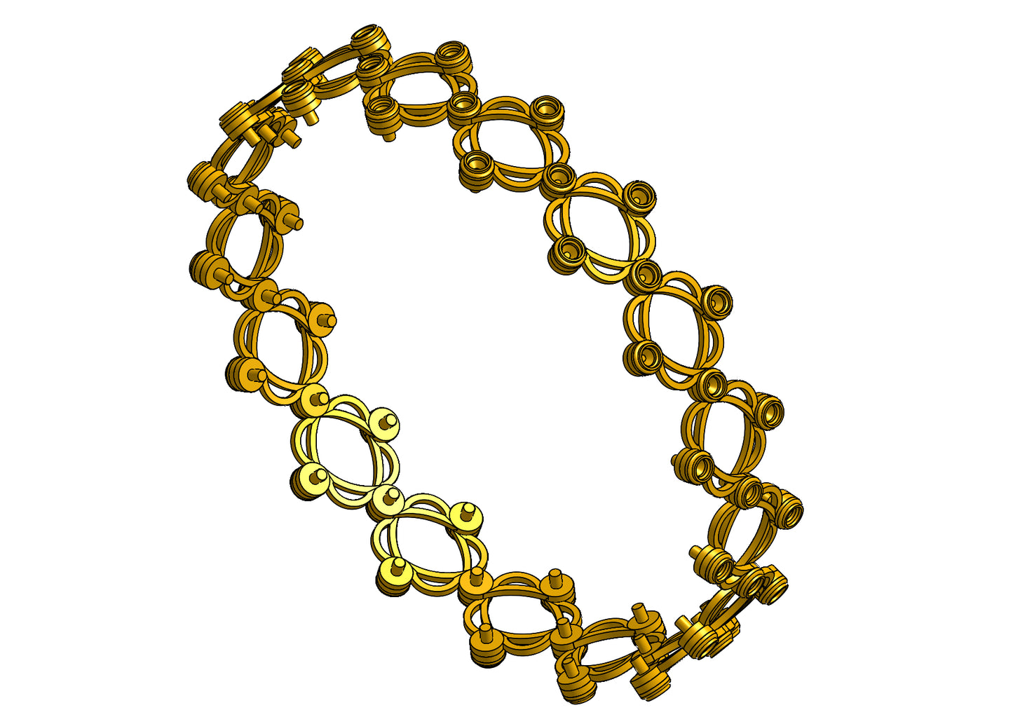 Ring into bangle CAD file 3DM file STL file
