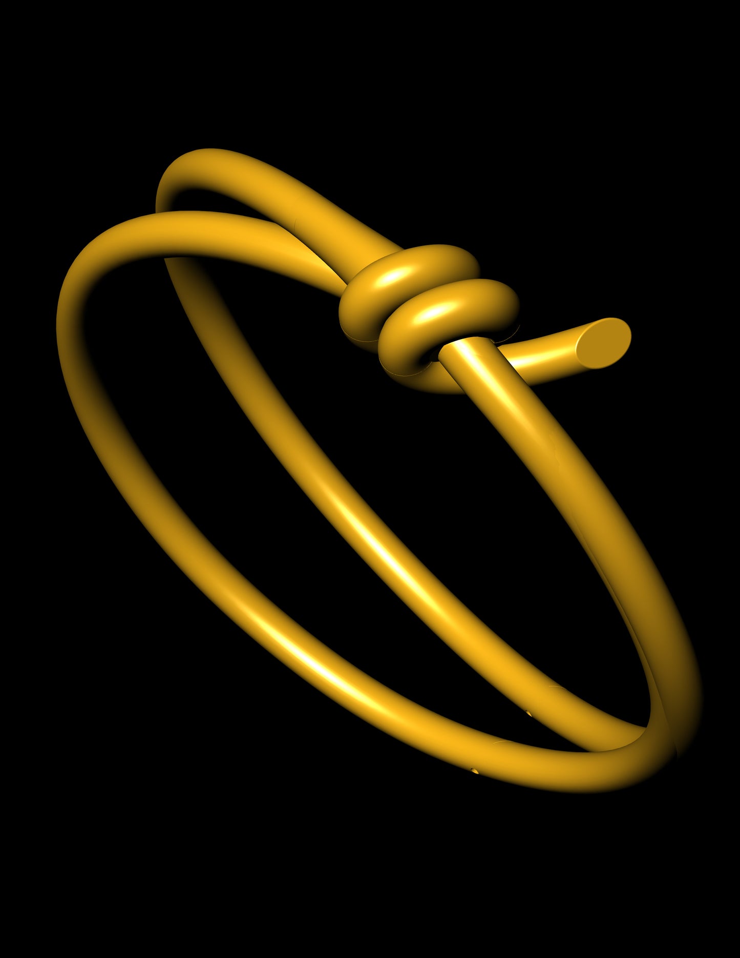 Tiffany knot without stone bracelet CAD file