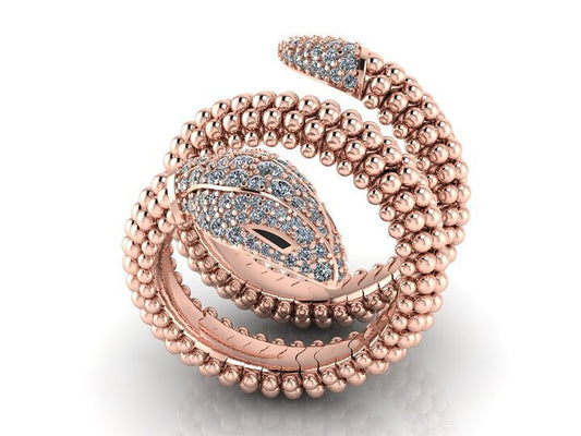 Bulgari serpenti bracelet and ring CAD file only STL